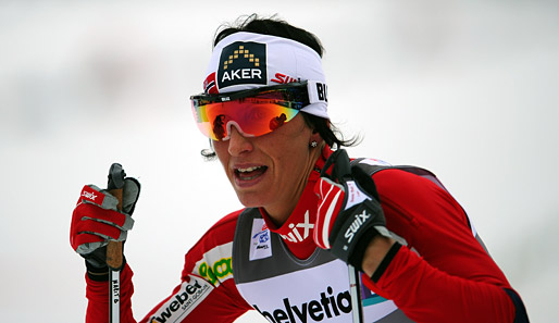 Marit Björgen hat in Drammen ihren siebten Weltcup-Sieg in dieser Saison gefeiert
