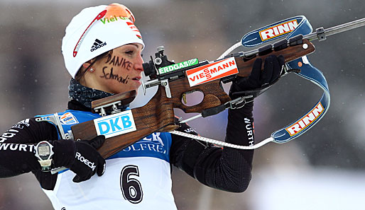Andrea Henkel startet mit der Mixedstaffel in den Weltcup-Winter