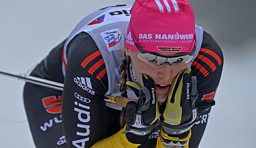 Denise Herrmann verpasste bei der Tour de Ski als Vierte nur knapp das Podest
