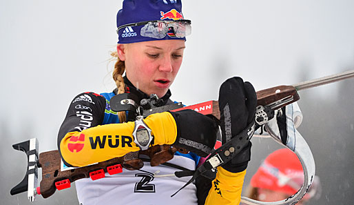 Miriam Gössner und die deutsche Frauen-Staffel wurden in Oberhof Dritte
