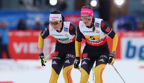 Denise Herrmann (l.) und Katrin Zeller (r.) zeigten eine starke Leistung
