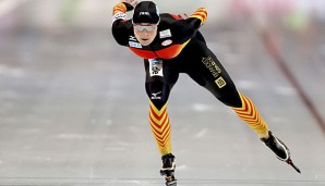 Claudia Pechstein unterstrich in Astana ihre Medaillenambitionen