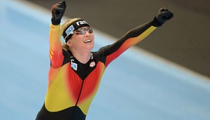 Claudia Pechstein sorgte für einen gelungen Abschluss des Heim-Weltcups