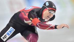 Claudia Pechstein zeigt auch mit 42 Jahren noch starke Leistungen auf dem Eis