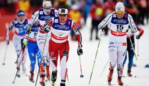 Marit Björgen hat sich die Goldmedaille im Skilanglauf-Sprint gesichert