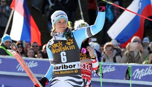 Viktoria Rebensburg belegte in Maribor den zweiten Rang im Riesenslalom
