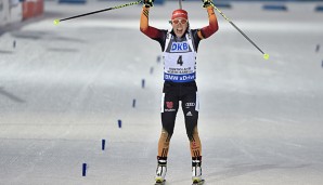 Laura Dahlmeier gewann am Sonntag WM-Silber