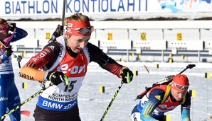 Franziska Preuß ging als Schlussläuferin ins Rennen