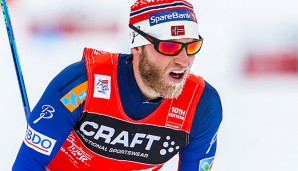 Martin Johnsrud Sundby geht mit einem komfortablen Vorsprung in den Schlussanstieg am Sonntag