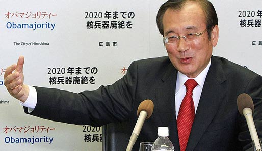 Hiroshimas Bürgermeister Tadatoshi Akiba bekam vom IOC eine Absage zu Olympia 2020