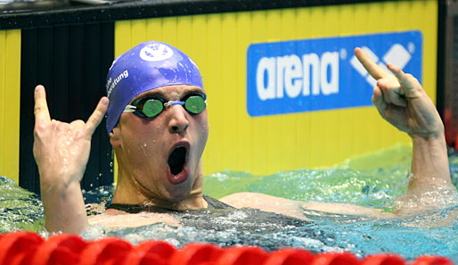 Paul Biedermann stellte bei der WM 2009 in Rom zwei Weltrekorde auf