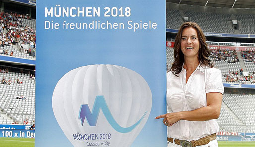 Optimismus für Olympische Spiele 2018 in München: Hier Olympia-Botschafterin Katarina Witt
