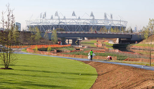 Die Vorbereitungen in London laufen auf Hochtouren: Der Olympia-Park London 2012