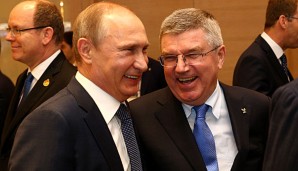 IOC-Chef Bach und Russlands Präsident Putin wohnten der gestrigen Eröffnung der Europasspiele bei