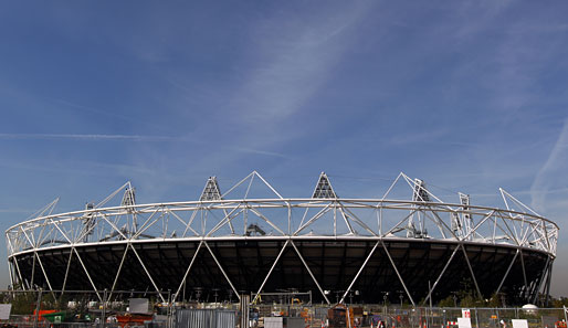 Im Olympiastadion in London wurde die Laufbahn für 2012 eingeweiht