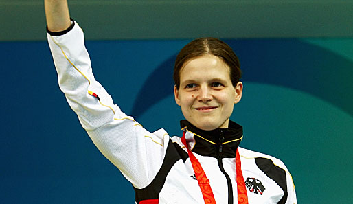 Daniela Schulte holte 2008 in Peking die Bronzemedaille über 100m Freistil