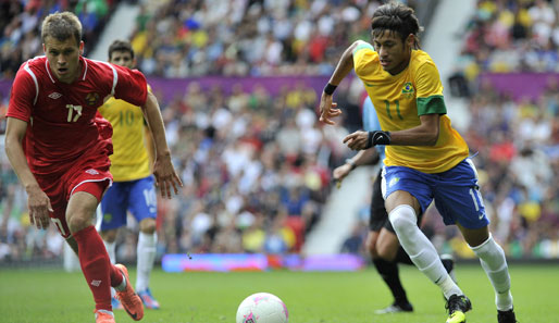 Neymar erzielte per sehenswertem Freistoß das 2:0 für die Selecao