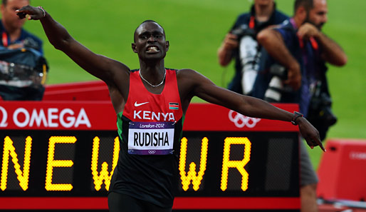 Olympia-Sieg mit neuem Weltrekord - David Rudisha hatte alles Grund zum Jubeln