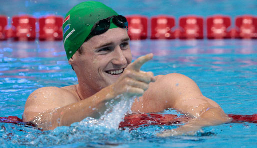 Cameron van der Burgh schwamm zum Weltrekord über 100 Meter Brust