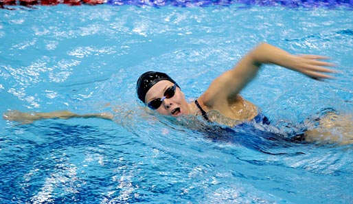 Britta Steffen qualifizierte sich als viertschnellste Schwimmerin für die Halbfinals.