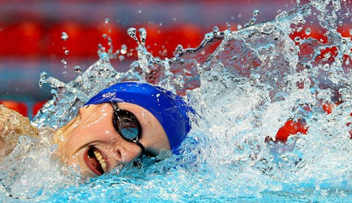 Die 15-jährige Katie Ledecky schwamm nur ganz knapp am Weltrekord vorbei