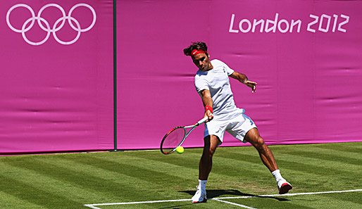 Federer bereitet sich seit seinem Wimbledon-Sieg auf der Anlage auf Olympia vor
