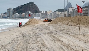 Der Bau des Beachvolleyballstadions in Rio ist vorerst gestoppt worden