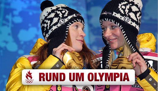 So sehen Sieger aus: Evi Sachenbacher-Stehle (l.) und Claudia Nystad