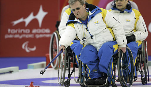 Glenn Ikonen gehört zum fünfköpfigen Rollstuhlcurling-Team Schwedens