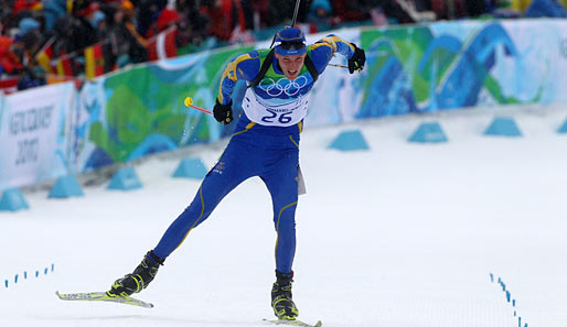 Björn Ferry konnte seine erste Goldmedaille bei Olympischen Spielen gewinnen