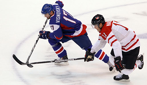 Lubomir Visnovsky zog mit der Slowakei im Halbfinale gegen Kanada den Kürzeren