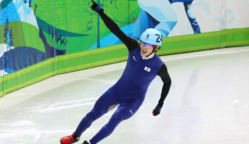 Lee Jung-Su gewann das Finale mit mehr als 0,3 Sekunden Vorsprung vor Apolo Ohno