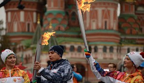 Von Moskau in die Welt: Die Olympische Fackel ist derzeit auf dem Weg zum Nordpol