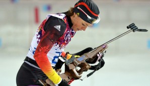 Im olympischen Massenstart belegte Evi Sachenbacher-Stehle den vierten Platz