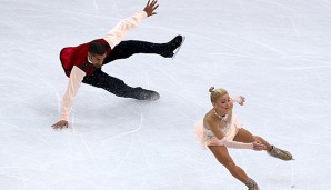 Aljona Savchenko und Robin Szolkowy legten sich jeweils einmal aufs Eis