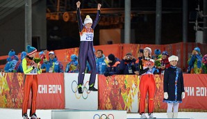 GOLD: Carina Vogt holte sich mit zwei starken Sprüngen den Olympiasieg