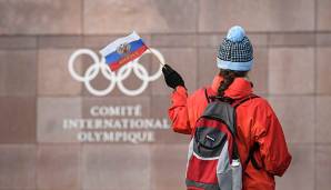 Die russischen Athleten dürfen bei Olympia Fahnen ihrer Nation ausschließlich in ihren Zimmern hissen.