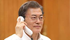 Der Präsident Südkoreas Moon Jae vereinbarte mit Donald Trump einen Verzicht auf Militärübungen während der Olympischen Spiele in Pyeongchang