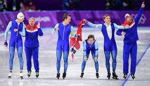 Das norwegische Team sicherte sich Gold in der Teamverfolgung.