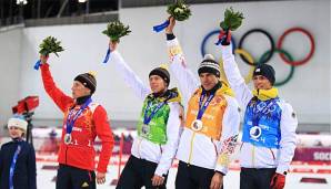 Auch in Pyeongchang will die deutsche Herren-Staffel wieder eine Medaille gewinnen.