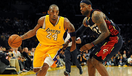 Kobe Bryant weiß sich gegen jede Verteidigung durchzusetzen, auch die von LeBron James