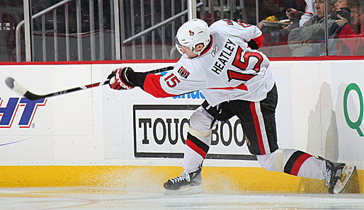 Senators-Superstar Dany Heatley schaffte in seiner Karriere bereits zwei 50-Tore-Saisons