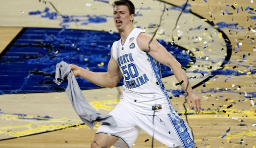 Tyler Hansbrough gewann 2009 mit North Carolina die Meisterschaft im College-Basketball