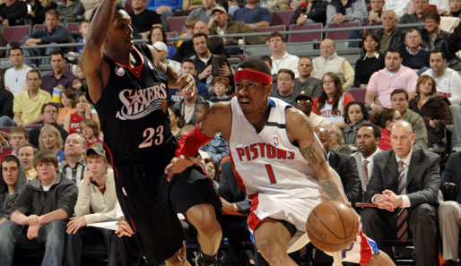 Allen Iverson spielte vor den Memphis Grizzlies eine Saison für die Detroit Pistons