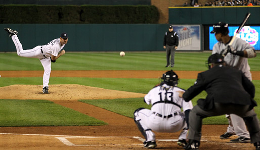 Justin Verlander (l.) zieht bei einem weiteren Sieg mit den Detroit Tigers in die World Series ein