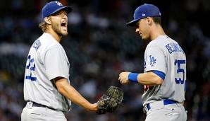 Clayton Kershaw (l.) und Cody Bellinger kehren in dieser Woche zu den Dodgers zurück