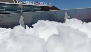 Das Wetter ließ Spiele am Wochenende im Target Field nicht zu.