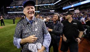 BILL MURRAY. Die Comedy-Legende ("Und täglich grüßt das Murmeltier", "Caddyshack") ist großer Fan der Chicago Cubs und durfte beim World-Series-Triumph 2016 sogar aufs Feld.