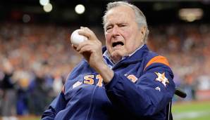GEORGE H.W. BUSH. Der 41. Präsident der Vereinigten Staaten ist gebürtiger Texaner und als solcher großer Fan der Houston Astros.