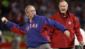 GEORGE W. BUSH: Der 43. Präsident der USA steht ebenfalls zu seiner texanischen Herkunft, doch anders als sein Vater hält er es mit den Texas Rangers.